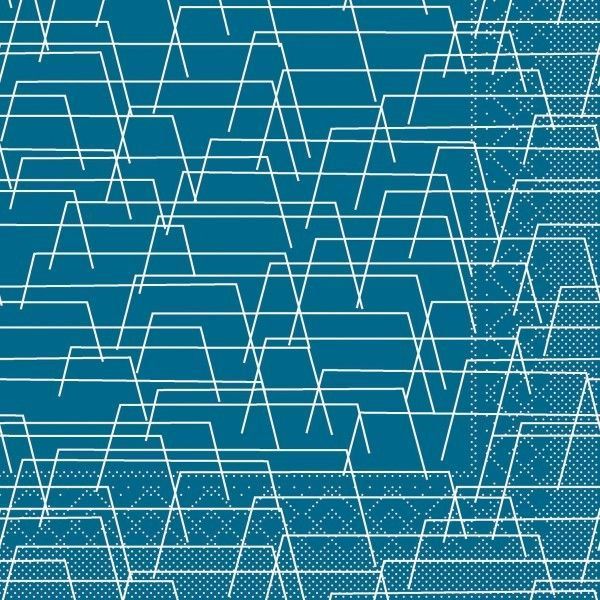 Tissue Serviette Tarik Blau, 40 x 40 cm, 100 Stück - Mank