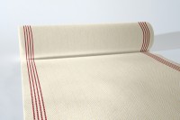 Airlaid Tischläufer Lukas in Creme-Dunkelrot, 40 cm x 24 m, 1 Stück - Mank Airlaid Tischläufer Lukas in Creme-Dunkelrot, 40 cm x 24 m, 1 Stück - Mank