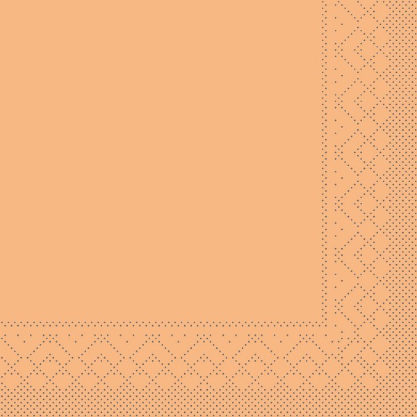 Tissue Serviette Aprikot, 33 x 33 cm, 100 Stück - Mank