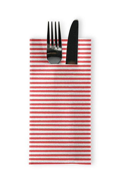 Airlaid Besteckservietten Heiko in Rot, 40 x 40 cm, 75 Stück - Mank