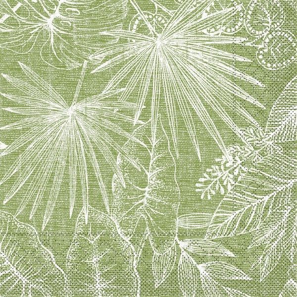 Tissue Serviette Kona in Oliv, 40 x 40 cm, 100 Stück - Mank