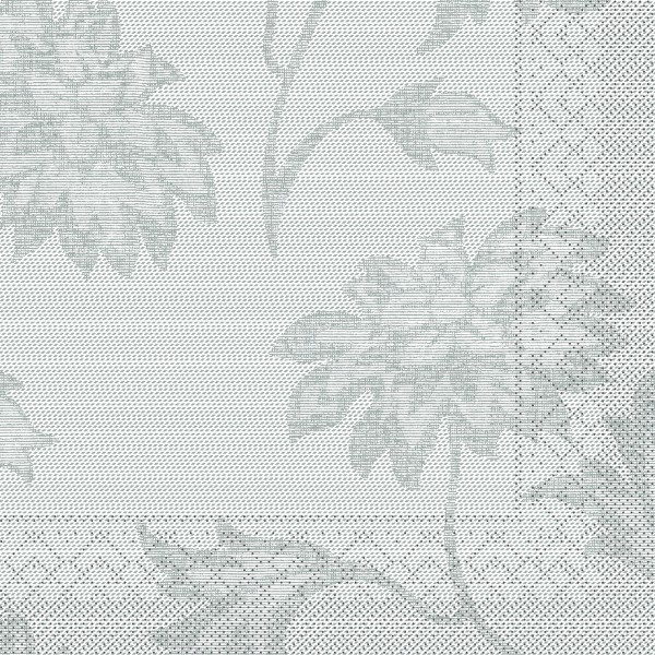 Tissue Serviette Lisboa in Grau, 33 x 33 cm, 100 Stück - Mank