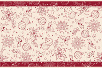 Airlaid Tischläufer Milan in Pebble Stone-Bordeaux, 40 cm x 24 m , 1 Stück - Mank Airlaid Tischläufer Milan in Pebble Stone-Bordeaux, 40 cm x 24 m , 1 Stück - Mank