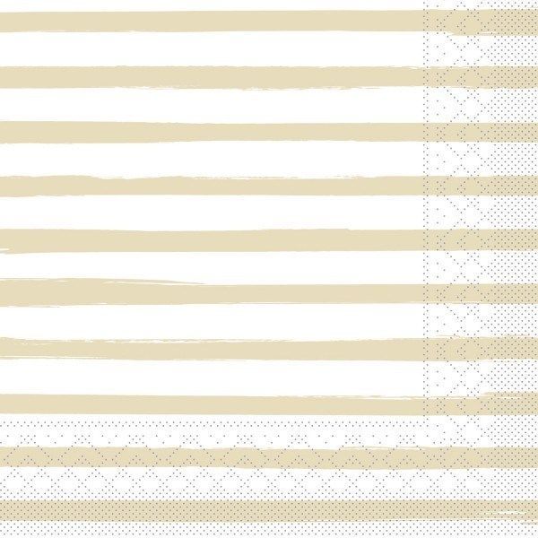 Tissue Serviette Bea in Beige, 40 x 40 cm, 100 Stück - Mank