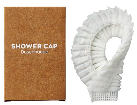 Shower Cap Duschhaube aus Maisstärke, Braune-Serie, 500 Stück - Amenities