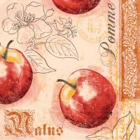 Tissue Serviette Malus, 40 x 40 cm, 100 Stück - Mank Tissue Serviette Malus, 40 x 40 cm, 100 Stück - Mank