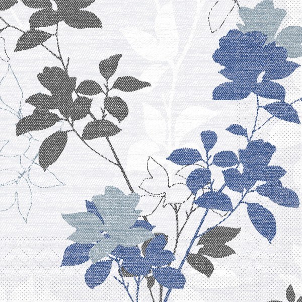 Tissue Serviette Chrissy in Blaugrau, 40x40 cm, 100 Stück - Mank