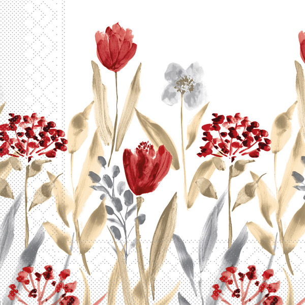 Tissue Serviette Selma, 40 x 40 cm, 3-lagig, 100 Stück - Mank