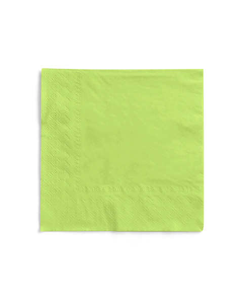 Tissue Serviette Kiwi, 33 x 33 cm, 3-lagig, 100 Stück - Mank