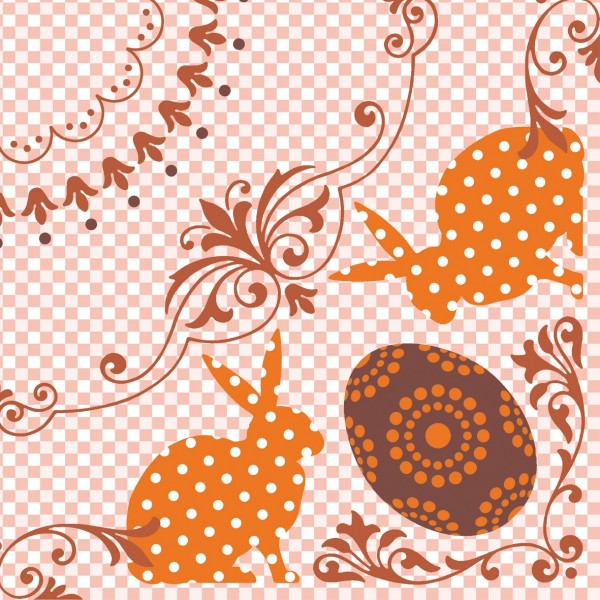 Airlaid Serviette Rabea orange, 40 x 40 cm, 12er Packungen, 96 Stück - Mank