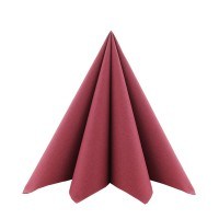 Airlaid Serviette Bordeaux, 33 x 33 cm, 50 Stück - Mank Airlaid Serviette Bordeaux, 33 x 33 cm, 50 Stück - Mank