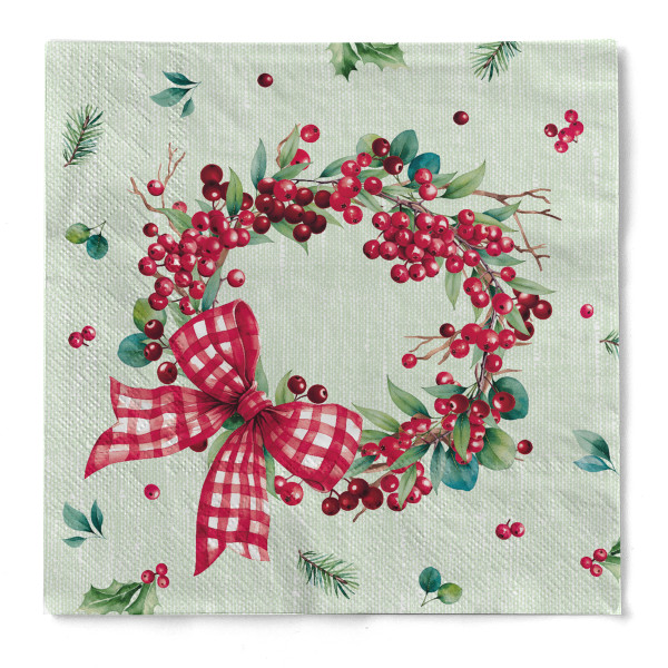 Tissue Serviette Nael, 33 x 33 cm, 3-lagig, 100 Stück - Mank