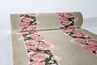 Airlaid Tischläufer Lovely Roses in Rosa 40 cm x 24 m , 1 Stück - Mank Airlaid Tischläufer Lovely Roses in Rosa 40 cm x 24 m , 1 Stück - Mank