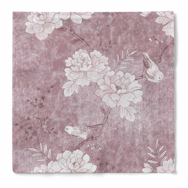 Tissue Serviette Maylin rosé, 33 x 33 cm, 3-lagig, 500 Stück - Mank