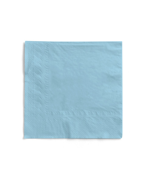 Tissue Serviette Hellblau, 40 x 40 cm, 100 Stück - Mank