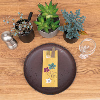 Airlaid Besteckservietten Cora in Gold "Pub" 40 x 33 cm, 75 Stück - Mank Airlaid Besteckservietten Cora in Gold "Pub" 40 x 33 cm, 75 Stück - Mank