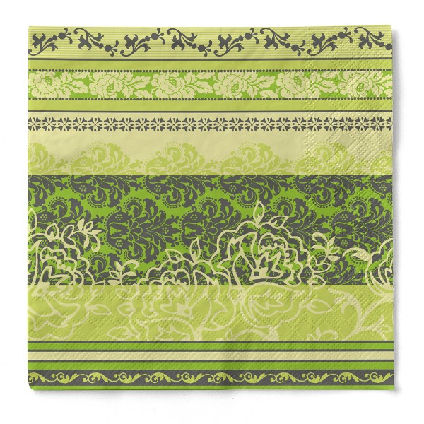 Tissue Serviette Thea lime, 33 x 33 cm, 3-lagig, 500 Stück - Mank