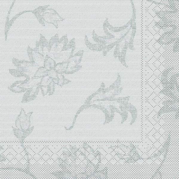 Tissue Serviette Lisboa in Grau, 40 x 40 cm, 100 Stück - Mank