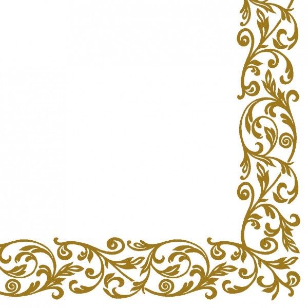 Airlaid Serviette Rob in Gold, 40 x 40 cm, 50 Stück - Mank