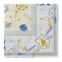 Tissue Serviette Coast, 33 x 33 cm, 3-lagig, 100 Stück - Mank Tissue Serviette Coast, 33 x 33 cm, 3-lagig, 100 Stück - Mank