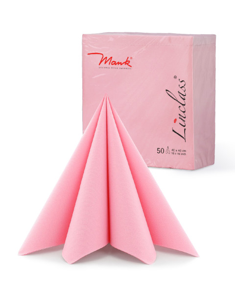 PG-Airlaid Serviette Rosa, 40 x 40 cm, 50 Stück