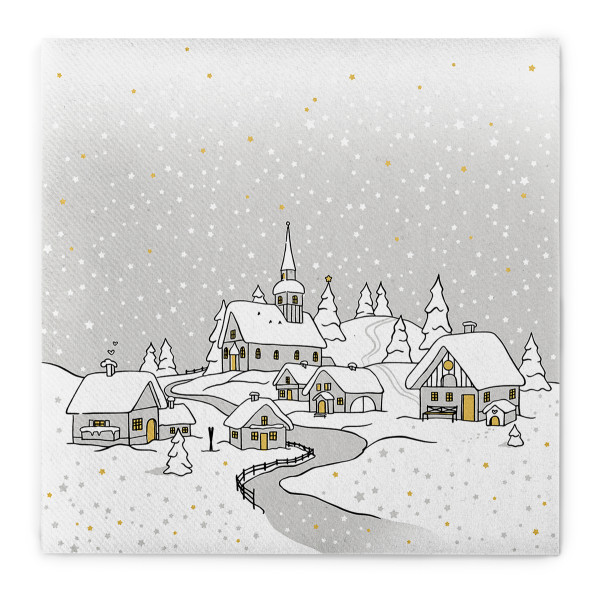 Airlaid Serviette Anneke in Silbergrau, 40 x 40 cm, 50 Stück - Mank