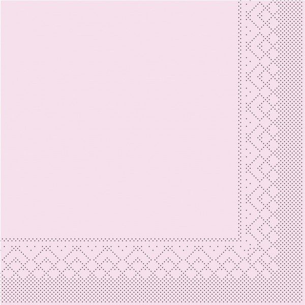 Tissue Serviette Rosa, 40 x 40 cm, 100 Stück - Mank