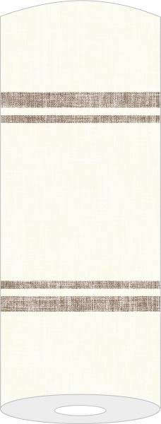 Airlaid Tischläufer Joe in Creme-Braun, 40 cm x 24 m , 1 Stück - Mank