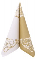 Airlaid Serviette Bellissima in Gold, 40 x 40 cm, 50 Stück - APARTina Airlaid Serviette Bellissima in Gold, 40 x 40 cm, 50 Stück - APARTina