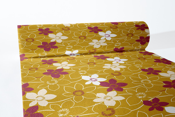 Airlaid Tischläufer Cora in Gold, 40 cm x 24 m, 1 Stück - Mank