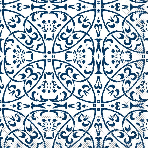 Tissue Serviette Claudio in Dunkelblau, 40 x 40 cm, 100 Stück - Mank
