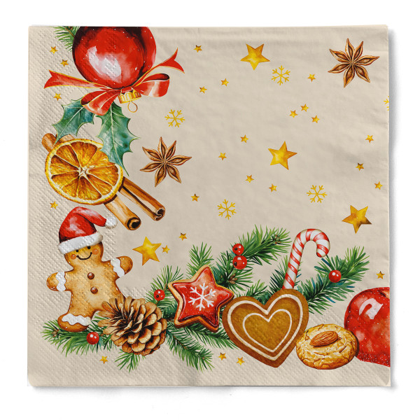 Tissue Serviette Tabita, 40 x 40 cm, 100 Stück - Mank