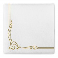 Airlaid Serviette Colour Line in Gold, 40 x 40 cm, 50 Stück - Mank Airlaid Serviette Colour Line in Gold, 40 x 40 cm, 50 Stück - Mank