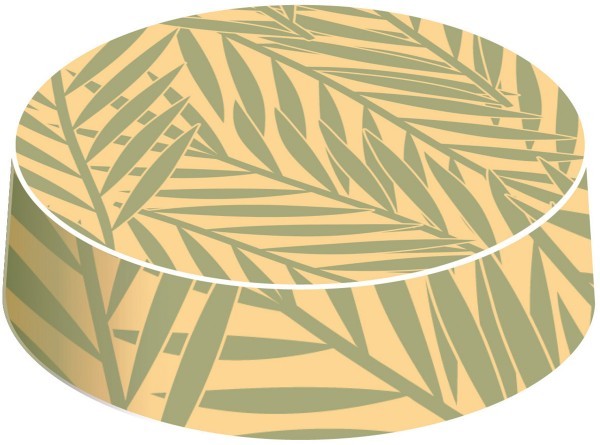Paper Cap Botanic aus Mattkarton, Ø 74mm, 200 Stück - Mank