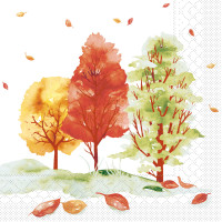 Tissue Serviette Herbstwald, 33 x 33 cm, 100 Stück - Mank Tissue Serviette Herbstwald, 33 x 33 cm, 100 Stück - Mank