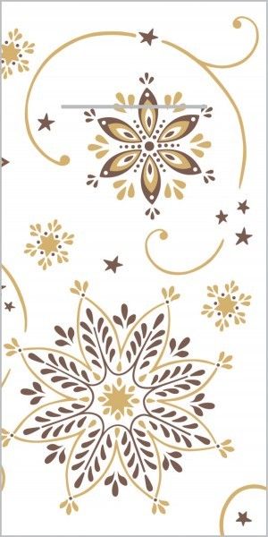 Airlaid Besteckservietten Cristal in Braun-Gold, 40 x 40 cm, 75 Stück - Mank