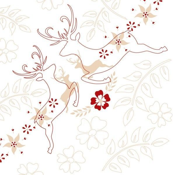 Airlaid Serviette Leonard in Beige Bordeaux, 40 x 40 cm, 50 Stück - Mank