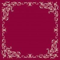 Airlaid Tischdecke Pomp in Bordeaux-Creme, 80 x 80 cm, 20 Stück - Mank Airlaid Tischdecke Pomp in Bordeaux-Creme, 80 x 80 cm, 20 Stück - Mank