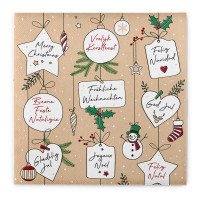 Airlaid Serviette Snowman, 40 x 40 cm, 50 Stück - Mank Airlaid Serviette Snowman, 40 x 40 cm, 50 Stück - Mank