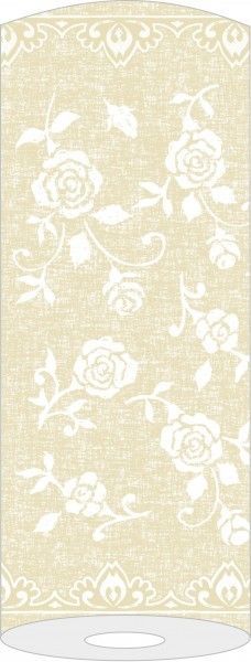 Airlaid Tischläufer Lace in Beige, 40 cm x 24 m , 1 Stück - Mank