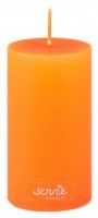 Stumpenkerze Orange, Ø 50 x 100 mm - Brenndauer ca. 28 Stunden Stumpenkerze Orange, Ø 50 x 100 mm - Brenndauer ca. 28 Stunden