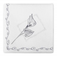 Airlaid Serviette Trauer in Schwarz-Weiss, 33 x 33 cm, 50 Stück - Mank Airlaid Serviette Trauer in Schwarz-Weiss, 33 x 33 cm, 50 Stück - Mank