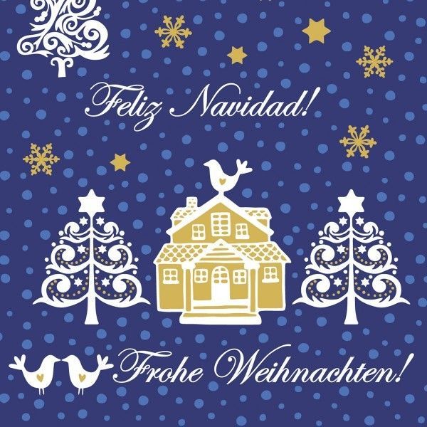 Airlaid Serviette Ella in Blau, 40x40 cm, 50 Stück - Mank