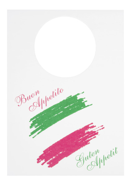Lätzchen aus Vliesstoff ITALIA Guten Appetit, 42 x 60 cm, 100 Stück - Mank