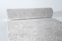 Airlaid Tischläufer Jordan in Silber,  40 cm x 24 m, 1 Stück - Mank Airlaid Tischläufer Jordan in Silber,  40 cm x 24 m, 1 Stück - Mank