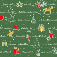 Airlaid Serviette Ravin in Grün-Rot-Gold, 40 x 40 cm, 50 Stück - Mank Airlaid Serviette Ravin in Grün-Rot-Gold, 40 x 40 cm, 50 Stück - Mank