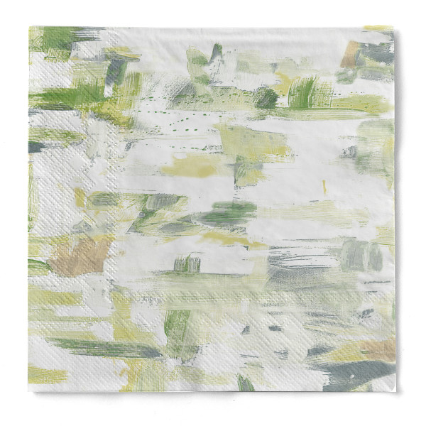 Tissue Serviette Pablo in Grün, 33 x 33 cm, 100 Stück - Mank