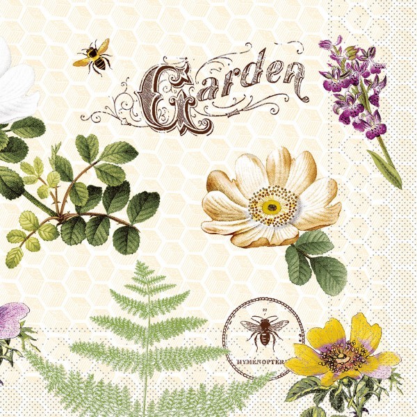 Tissue Serviette Bee-Keeping, 33 x 33 cm, 100 Stück - Mank