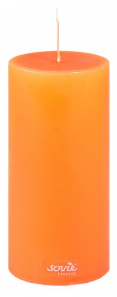 Stumpenkerze Orange, Ø 70 x 150 mm - Brenndauer ca. 82 Stunden