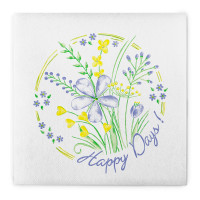 Airlaid Serviette Happy Days 40 x 40 cm, 50 Stück - Mank Airlaid Serviette Happy Days 40 x 40 cm, 50 Stück - Mank